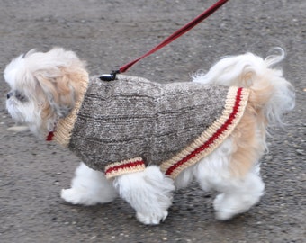 Sock Monkey Dog Sweater Knitting Pattern