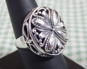 Amazing Openwork Chunky Sterling Silver Ring