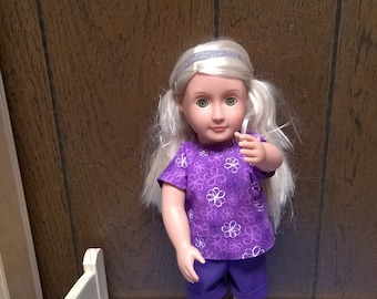 Shorts and shirt for 18 inch Doll