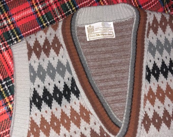 Vintage Sears Kings Road sweater vest L