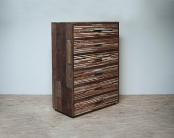 Tall Lake Tahoe Dresser - Beautifully hand crafted from reclaimed douglas fir.