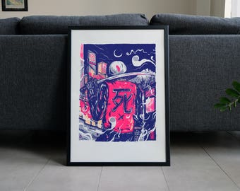 SHI - 3 color screenprint 50x70cm