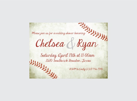 Baseball Bridal Shower Invitations 9