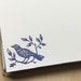 vintage inspired flat note cards and envelopes, bird stationery set, bird, set of 10