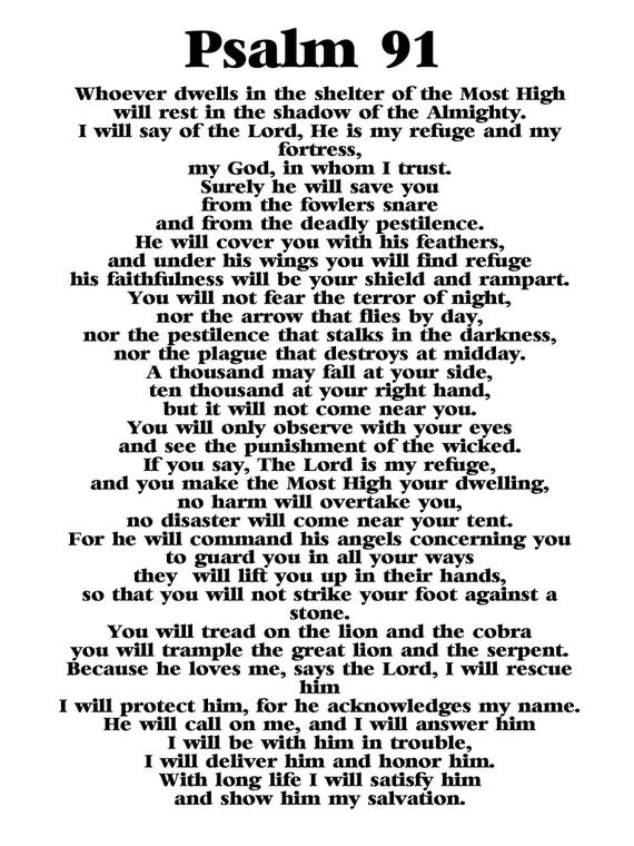 NIV Psalm 91 Prayer Cards 2 9 X 4 1 Inches Professionally   Il 570xN.1375280448 Lou9 