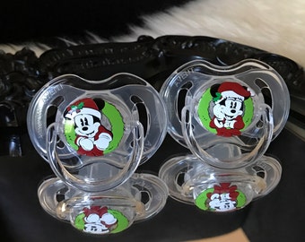 Christmas Avent Baby Pacifier // Baby First Christmas // Baby Keepsake