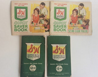 Vintage S & H Green Stamps Booklets