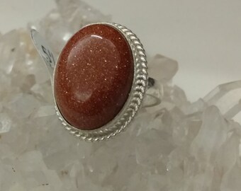 Goldstone Ring Size 5.5