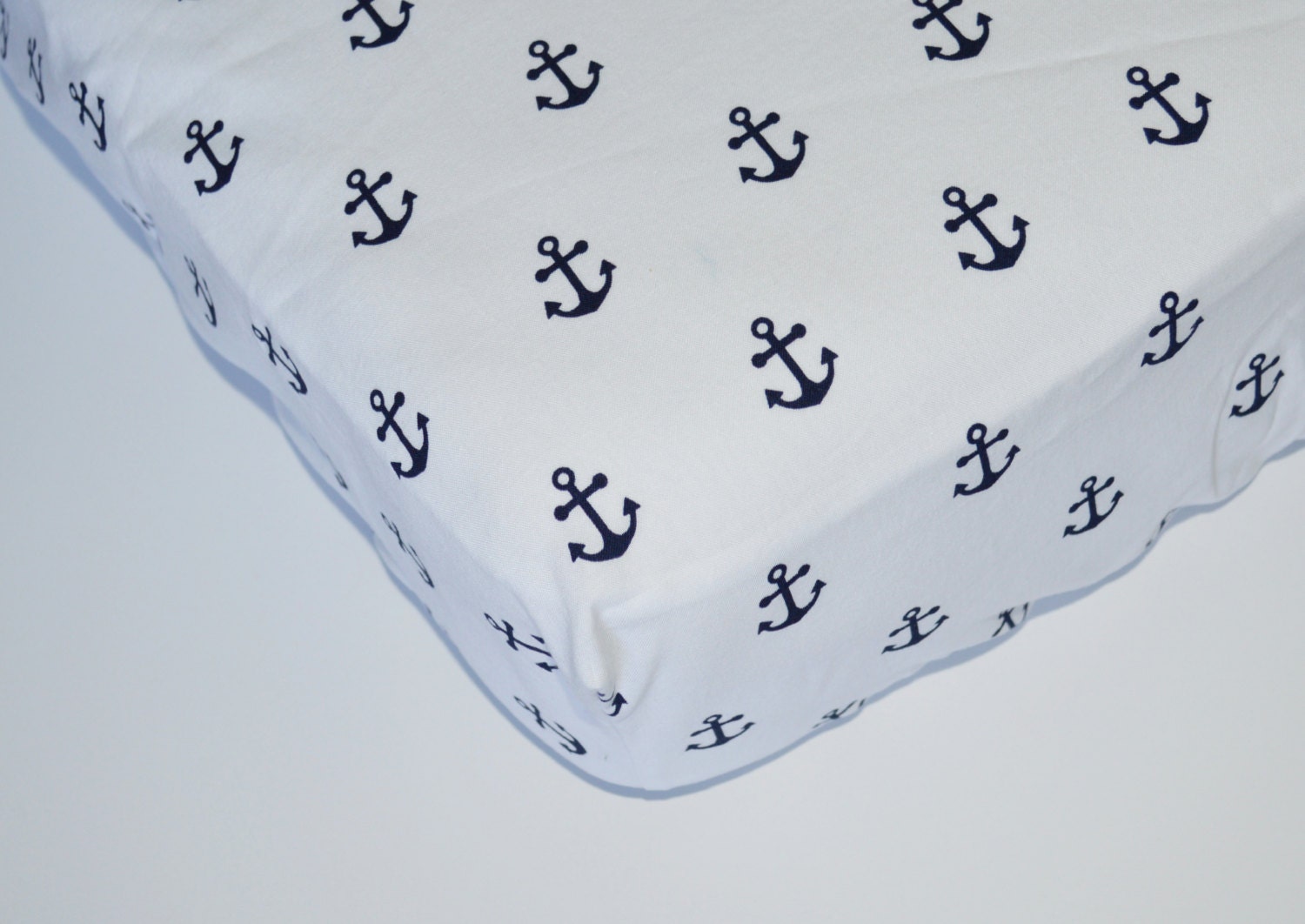 Nautical crib sheet Coastal nursery Anchors crib bedding