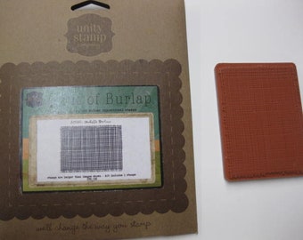 Unity Unmounted Rubber Stamp - A Bit of Burlap