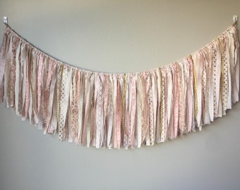 custom fabric garland / nursery garland / fabric banner / wedding decor garland / baby shower garland / bridal shower garland / dorm decor