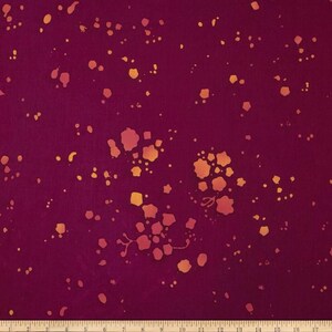 Andover - Alison Glass Handcrafted Batik - Bouquet - Ruby/Violet