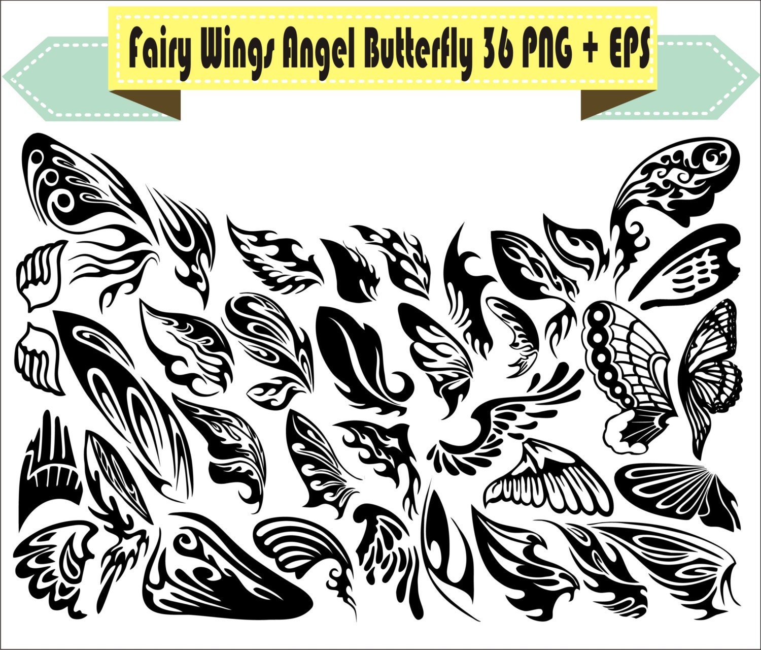 Free Free 216 Angel Butterfly Wings Svg SVG PNG EPS DXF File