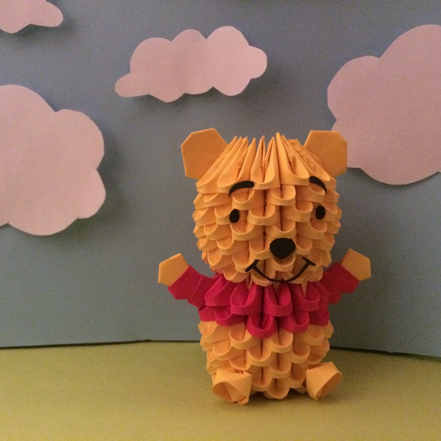 3D Origami Winnie the Pooh