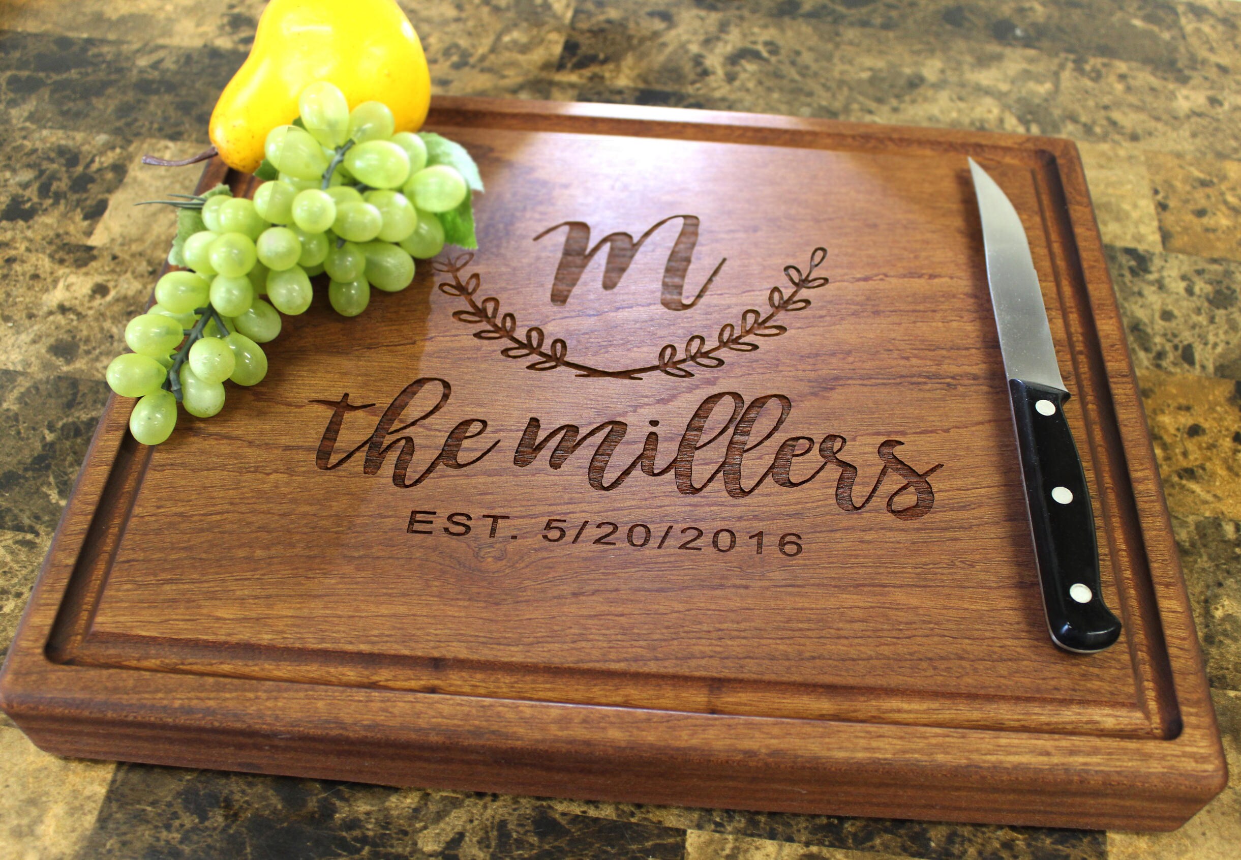 Personalized Chopping Block 12x151&3/4 thick