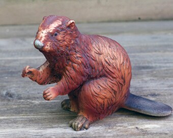 Vintage Lefton Porcelain Beaver Figurine