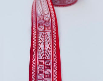 Polynesian Necktie- Skinny Tongan Red