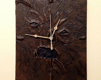 NecronomiClock - Creepy horror clock based on Necronomicon Ex Mortis, Groovy Evil Dead Clock