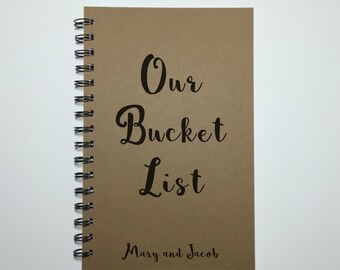 Our Bucket List, Journal, Bullet Journal, Writing Journal, Notebook, To Do List, Sketchbook, Diary, Personalized Journal, Gift, Blank, Lined