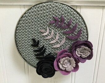 Miniature Felt Garden Wall Hanging
