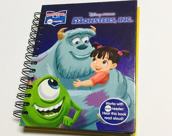 Monsters Inc Repurposed Book Planner/Sketchbook/Journal/Autograph Book/Notebook