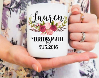 Bridesmaid Mug | Personalized Bridemaids Mug, Will you be my Bridesmaid, Bridesmaid Mug, Wedding Gift Ideas, Bridesmaid Coffee Mug