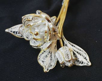Silver filigree brooch. RBR 67-16g