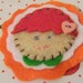 PIF Red Hair Pin Brooch Free shipping