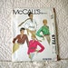 Blouses, L, McCalls 6772 Pattern, Long Sleeves Pleated to Button Cuffs, Pullover or Front Buttons, Notched Collar, 1979 Uncut, Size 18