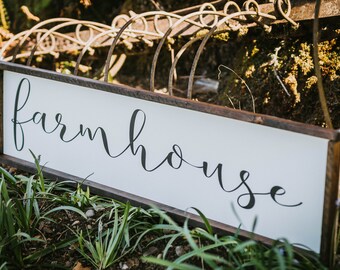Farmhouse ~ farmhouse style, rustic decor, framed sign