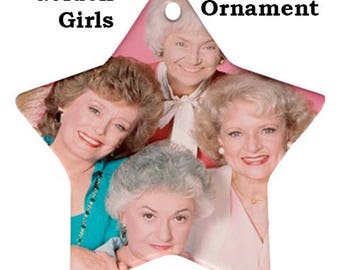 Christmas Ornament, christmas, golden Girls, fun, pink, cult, tv, 80s, holidays. xmas, tree, cult tv, 80s