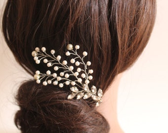 Bridal Crystals Hair Jewelry Crystal Pearls Comb Wedding Accessories