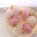 7 Hollow Beads & 8 Golden Spacers Handmade Lampwork