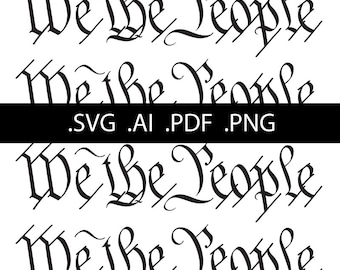 We The People vector - SVG and other formats