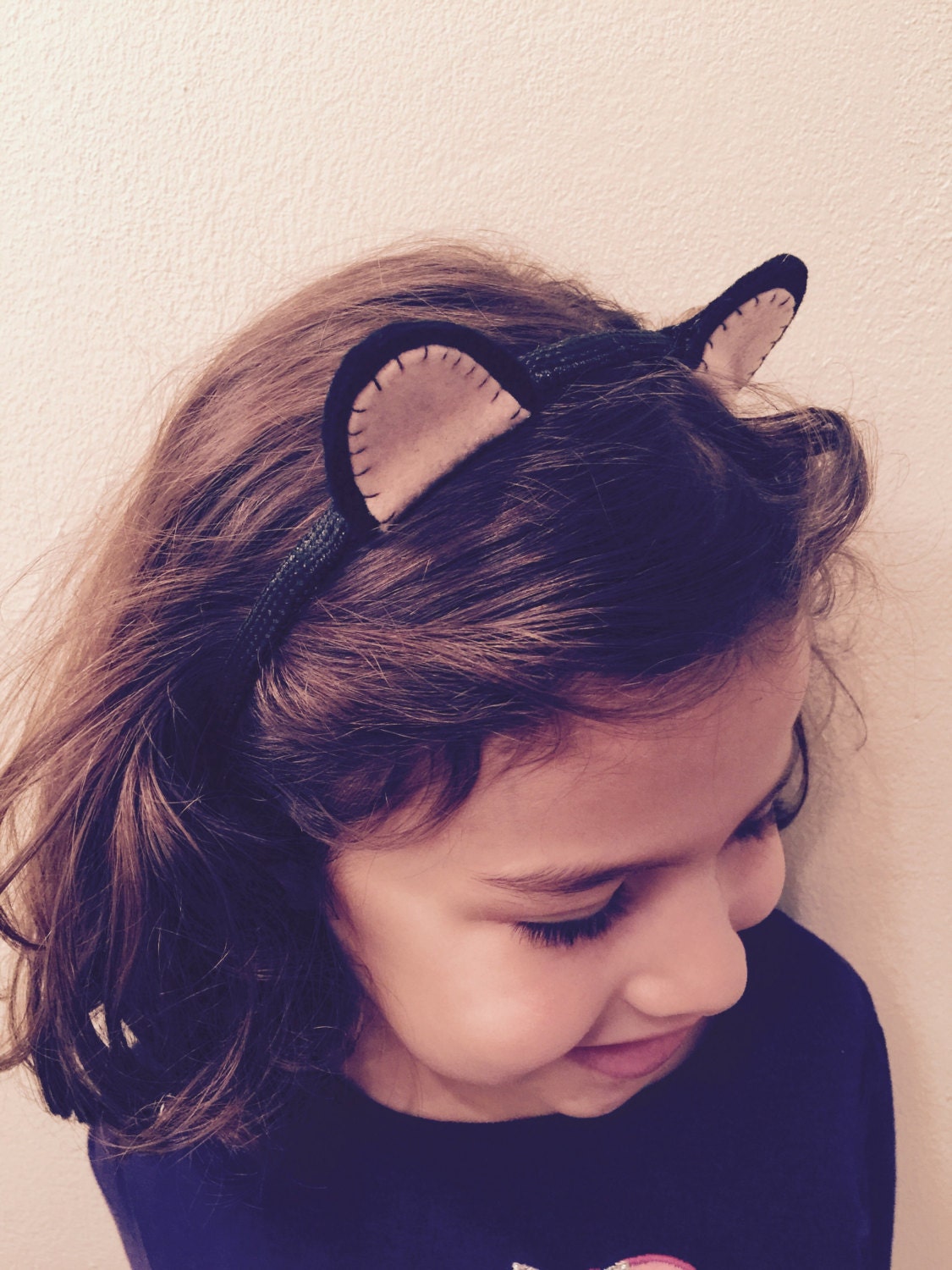 Felt kitty cat ears headband