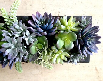 Faux succulent centerpiece, succulent plants, faux succulents, succulent wedding centerpiece, floral arrangement, silk flowers, garden, Gift