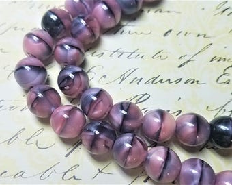 Gorgeous Czech glass rounds 10mm