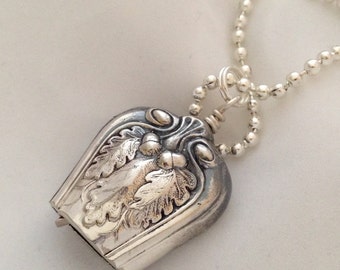 Knife Bell Pendant Lakewood 1914 Silverware Jewelry Vintage Silverplate Knife