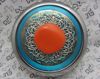 Compact Mirror Keep Cool Comes With Protective Pouch Gift for Her Bridesmaid Gift