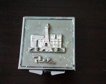 Small Parisian Mirror Compact, Compact for Purse