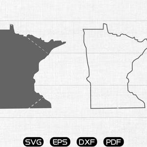 Minnesota dxf | Etsy