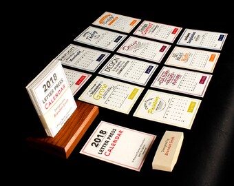 Letterpress Calendar