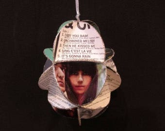 Sonny And Cher Album Cover Ornament Made Of Record Jackets