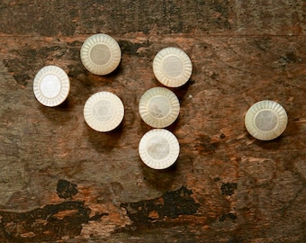 Vintage Mother-of-Pearl Star of David Buttons