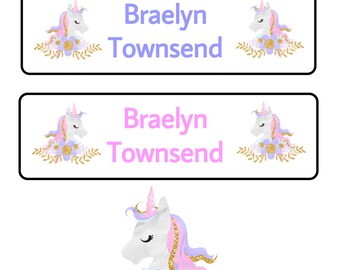 unicorn labels etsy