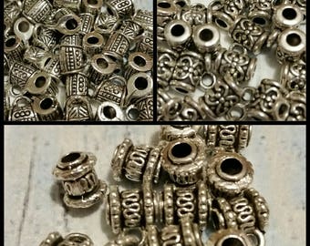 Destash, bails, silver-toned metal jewelry bails x 20, three styles