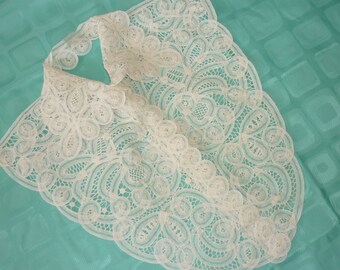 Battenburg Lace Collar..Dress Front..Bib..Perfect Condition..Vintage..Hand Made