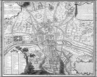 Poster, Many Sizes Available; Map Of Paris France Circa 1223