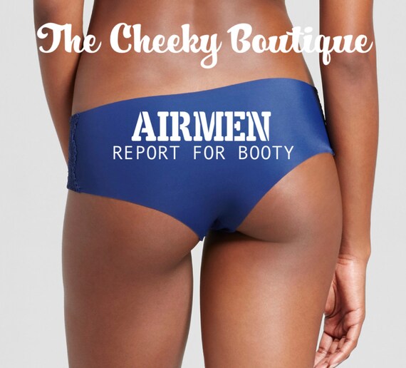 Airmen Report For Booty / FAST SHIPPING / Air Force Wife / Air Force Girlfriend / Military Underwear / Panties
