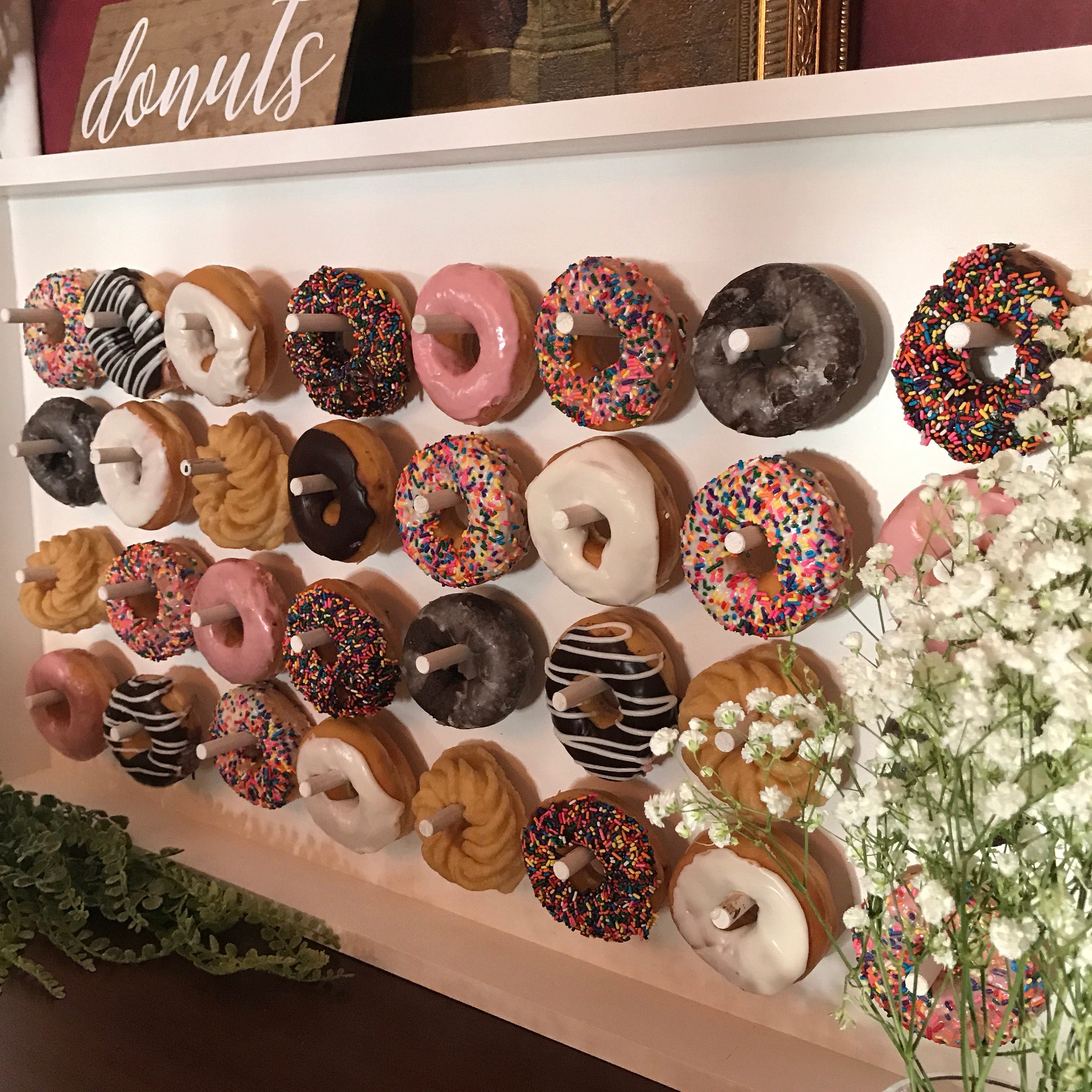 donut wall dessert table doughnut wall donut stand